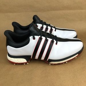 Adidas Tour 360 Boost Golf Shoes 10 White Black